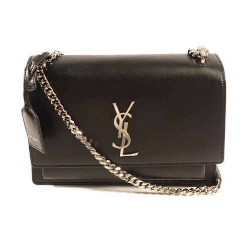 SAINT LAURENT YSL SHW Sunset Medium Chain Shoulder Calfskin Leather 442906