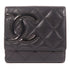 CHANEL CC SHW Cambon Wallet Calfskin Leather Black