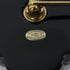 CHANEL CC Brooch 17/A Metal/PVC Black/Gold