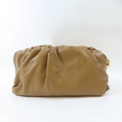 BOTTEGA VENETA BV GHW Chain Shoulder Handbag Calfskin Leather Brown