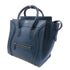 CELINE GHW Luggage Shoulder Bag Calfskin Leather Blue