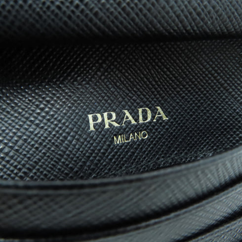 Prada Wallet Saffiano Leather Black 5942 TEST