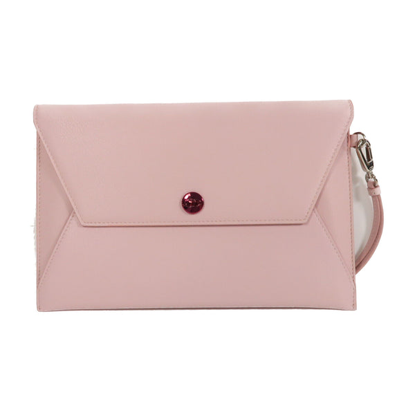 Christian Dior CD SHW Dior Addict Clutch Bag Calfskin Leather Pink