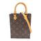 LOUIS VUITTON LV GHW Petit Sac Plat 2 Way Shoulder Bag M69442 Monogram Brown