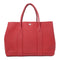 HERMES PHW Garden Party PM Hand Bag/Tote Bag Clemence Leather Rouge Casaque