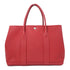 HERMES PHW Garden Party PM Hand Bag/Tote Bag Clemence Leather Rouge Casaque
