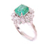 FINE JEWELRY 1.71ct Emerald 0.82ct Diamond Ring US#6 PT950 Platinum