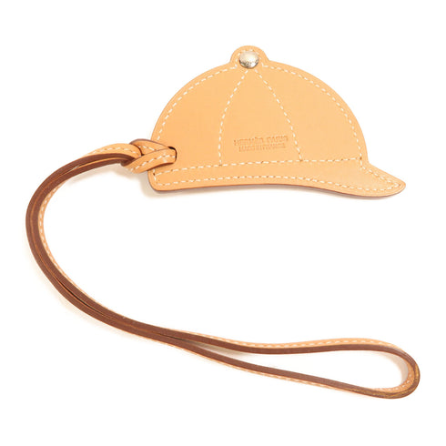 HERMES Cap Charm Veau Swift Leather Purple Yellow Brown