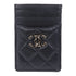 CHANEL CC GHW Card Case Lambskin Leather Black