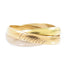 CARTIER Trinity Ring Cartier#49 US#4.25 18K Yellow Gold White Gold Rose Gold
