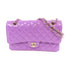 CHANEL Quilted CC GHW Classic Chain Shoulder Bag Patent Leather Purple