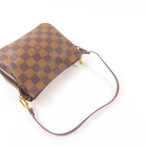 LOUIS VUITTON LV GHW Trousse Makeup Accessory Pouch Handbag N51982 Damier Brown