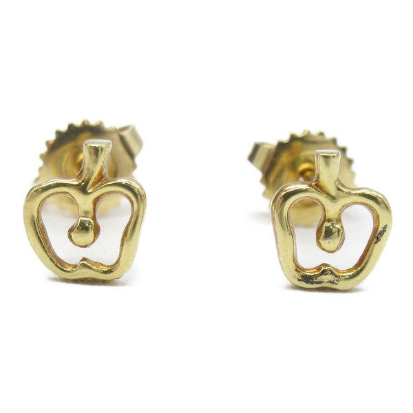 TIFFANY&CO Apple Piercing Earrings 18K Yellow Gold 1.5g