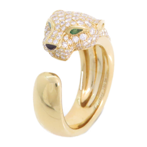 CARTIER Panthere de Cartier Diamond Ring Cartier#54 US#6.75 N4225000 18K YG