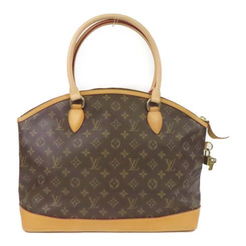 LOUIS VUITTON LV GHW Lockit Horizontal Hand Bag M40104 Monogram Brown
