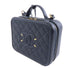 CHANEL Quilted CC GHW Vanity Case 2 Way Shoulder Bag Calfskin Leather Navy