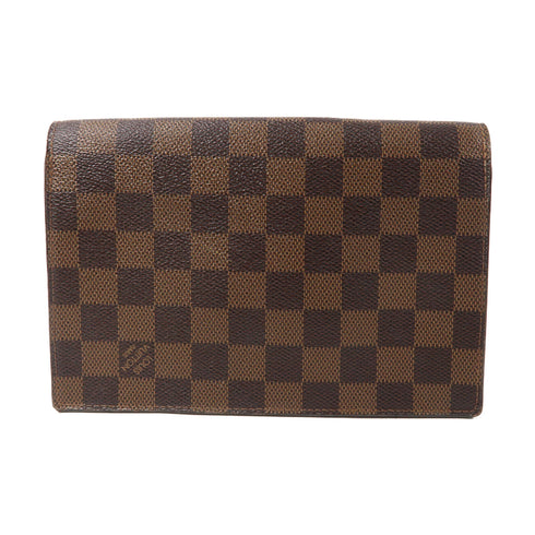 LOUIS VUITTON LV GHW Vavin Chain Wallet Chain Shoulder N60237 Damier Brown/Cream