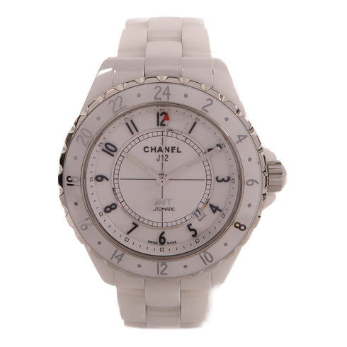 CHANEL CC J12 GMT Automatic Watch H2126 Ceramic White