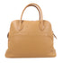 HERMES PHW Bolide 35 2 Way Shoulder Handbag Clemence Leather Tabac Camel/Brown
