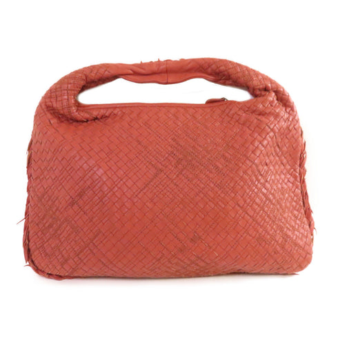 BOTTEGA VENETA BV Intrecciato Shoulder Bag Intrecciato Leather Red