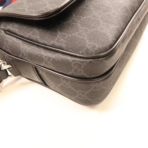 GUCCI GG SHW Crossbody Shoulder Bag 795479.529081 Coated Canvas Black