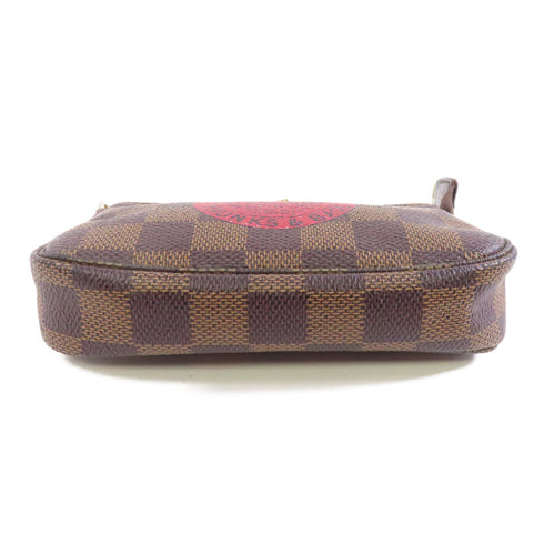 LOUIS VUITTON LV GHW Mini Pochette Accessories Chain Bag N58011 Damier Ebene