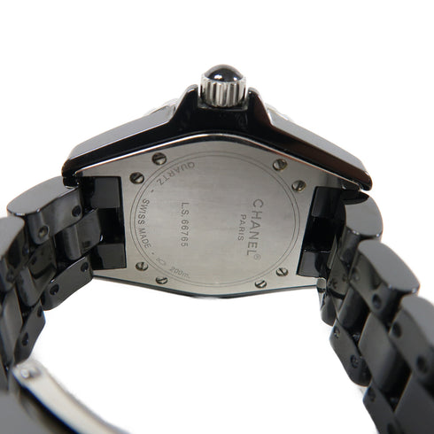 CHANEL CC J12 33mm Quartz Watch H1634 Ceramic Black