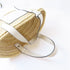 LOEWE SHW Basket In Palm Tote Bag Handbag Raffia/Leather Beige/White
