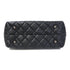 CHANEL Quilted CC SHW Chain Shoulder Bag Lambskin Leather Black