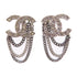 CHANEL CC Earrings A21/B Metal Rhinestones