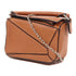 LOEWE SHW Nano Puzzle Chain Shoulder Bag Calfskin Leather Tan