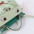 HERMES PHW Kelly Doll 2 Way Shoulder Handbag Veau Epsom Leather Vert Fizz Green