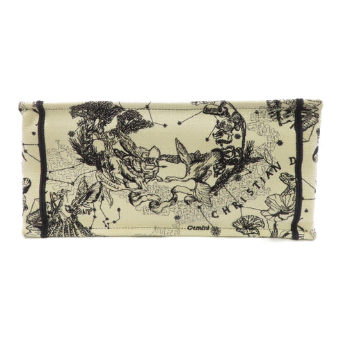 Christian Dior CD Book Tote Bag Canvas Black