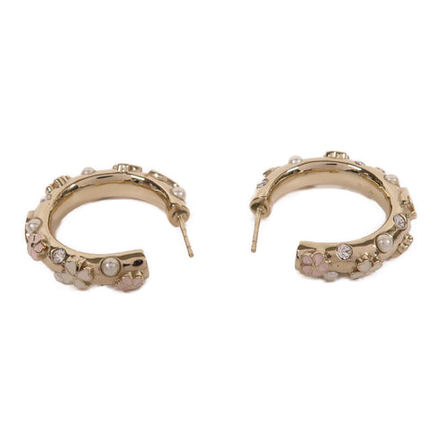 CHANEL CC Earrings Metal Gold