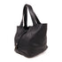HERMES PHW Picotin MM Handbag Taurillon Clemence Leather Black Noir