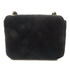 CHANEL CC GHW Crystal CC Mini Flap Chain Shoulder Bag Velvet Black