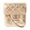 CHANEL CC SHW Chain Shoulder Bag Crossbody Calfskin Leather Gold