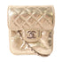 CHANEL CC SHW Chain Shoulder Bag Crossbody Calfskin Leather Gold