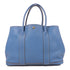 HERMES PHW GardenParty PM Hand Bag/Tote Bag Negonda Leather Bleu Jean