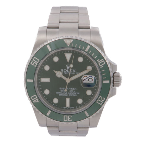 ROLEX Submariner Date 116610LV Automatic Watch Stainless Steel Green