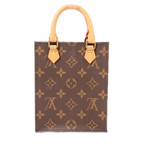 LOUIS VUITTON LV GHW Petit Sac Plat 2 Way Shoulder Bag M69442 Monogram Brown v2