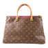LOUIS VUITTON LV GHW Pallas 2 Way Shoulder Handbag M40906 Monogram Brown/Purple