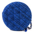 CHANEL CC SHW Round Clutch With Chain Shoulder Bag Tweed Blue