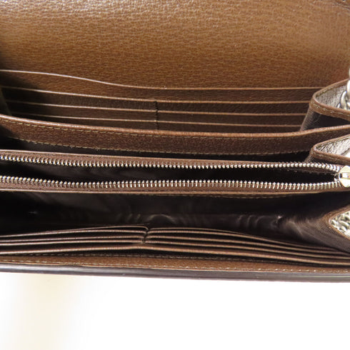 GUCCI GG Love Parade Chain Shoulder Bag 401231 Canvas Brown