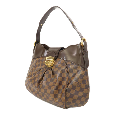 LOUIS VUITTON LV GHW Sistina PM Shoulder Bag N41542 Damier Ebene Brown v1