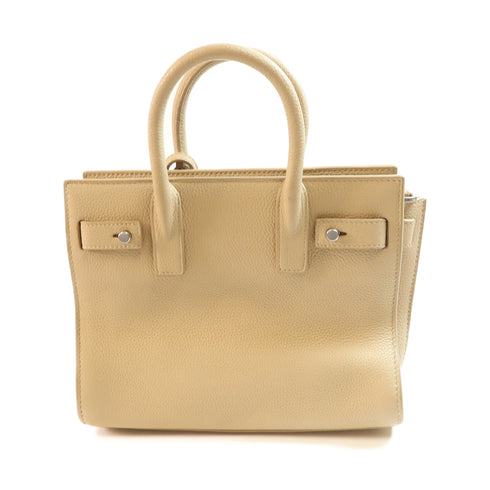 SAINT LAURENT YSL SHW Nano Sac de Jour Souple Bag 2way Calfskin Leather 485019