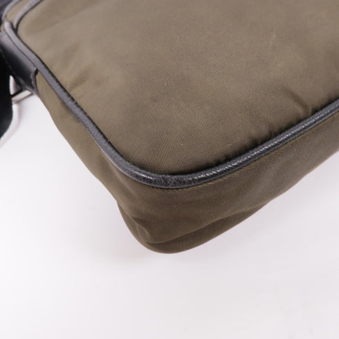 PRADA Shoulder Bag 2VH093 Canvas Khaki