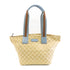 GUCCI GG SHW Tote Shoulder Bag 131230 Canvas Beige Light Blue