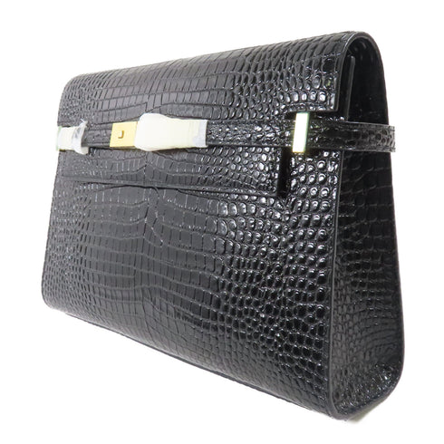 SAINT LAURENT YSL GHW Manhattan In Box Shoulder Bag 579271 Calfskin Leather