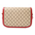 Gucci GG GHW Horsebit 1955 Shoulder Bag Coated Canvas/Leather Brown/Red